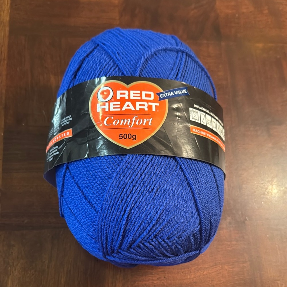 Red Heart Comford Yarn 500g Royal Blue Extra Value